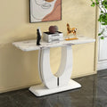 Mesa alta industrial blanca/negra, rectangular, para 2 personas, 120 x 46 x 75 cm