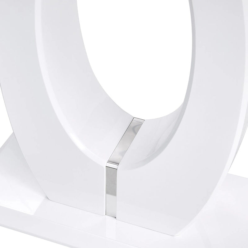 Mesa alta industrial blanca/negra, rectangular, para 2 personas, 120 x 46 x 75 cm