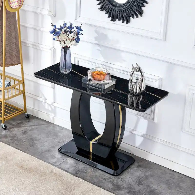 Mesa alta industrial blanca/negra, rectangular, para 2 personas, 120 x 46 x 75 cm