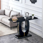 Mesa alta industrial blanca/negra, rectangular, para 2 personas, 120 x 46 x 75 cm
