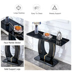 Mesa alta industrial blanca/negra, rectangular, para 2 personas, 120 x 46 x 75 cm
