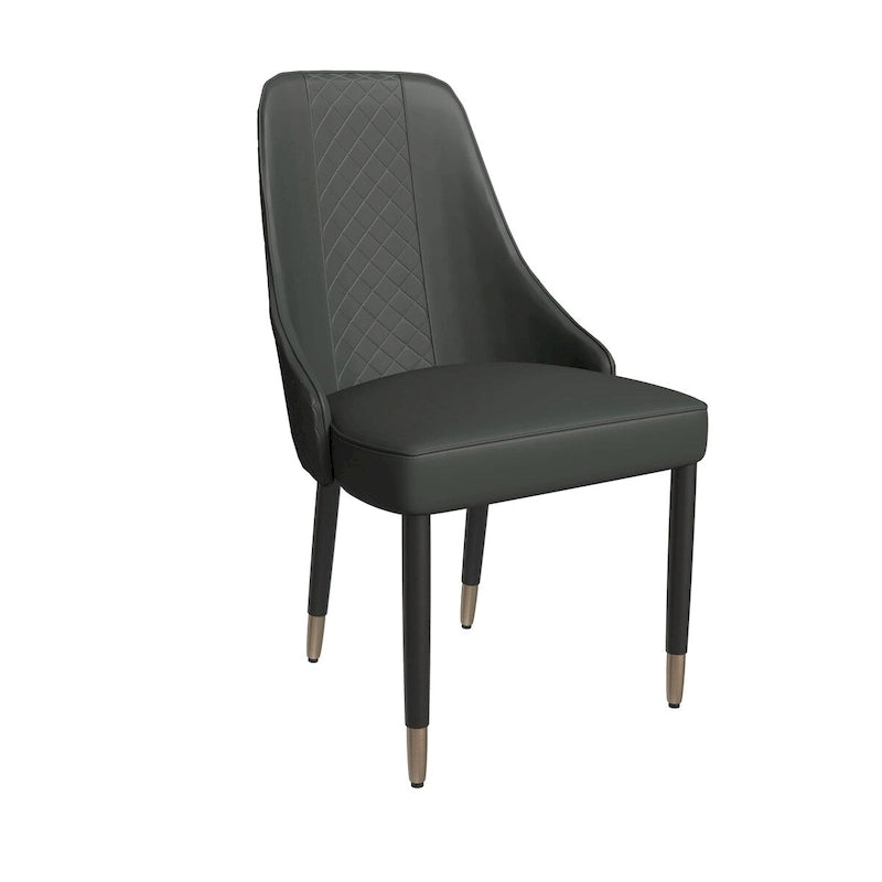Silla de comedor – Asiento de tela/piel, patas de roble, varios colores, asiento individual