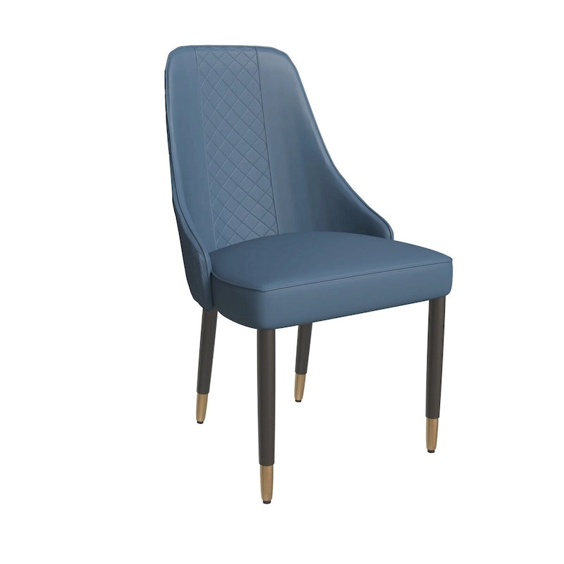 Silla de comedor – Asiento de tela/piel, patas de roble, varios colores, asiento individual