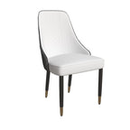 Silla de comedor – Asiento de tela/piel, patas de roble, varios colores, asiento individual