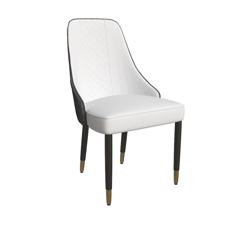 Silla de comedor – Asiento de tela/piel, patas de roble, varios colores, asiento individual