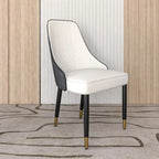 Silla de comedor – Asiento de tela/piel, patas de roble, varios colores, asiento individual
