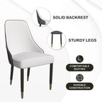 Silla de comedor – Asiento de tela/piel, patas de roble, varios colores, asiento individual