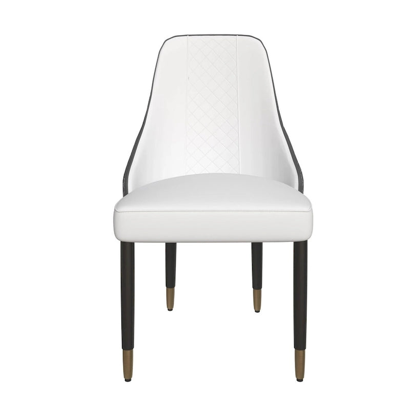 Silla de comedor – Asiento de tela/piel, patas de roble, varios colores, asiento individual