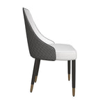 Silla de comedor – Asiento de tela/piel, patas de roble, varios colores, asiento individual