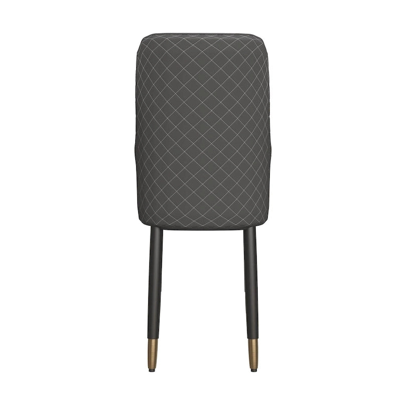 Silla de comedor – Asiento de tela/piel, patas de roble, varios colores, asiento individual