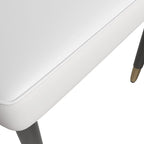 Silla de comedor – Asiento de tela/piel, patas de roble, varios colores, asiento individual