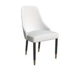 Silla de comedor – Asiento de tela/piel, patas de roble, varios colores, asiento individual