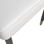 Silla de comedor – Asiento de tela/piel, patas de roble, varios colores, asiento individual