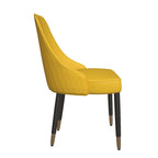 Silla de comedor – Asiento de tela/piel, patas de roble, varios colores, asiento individual