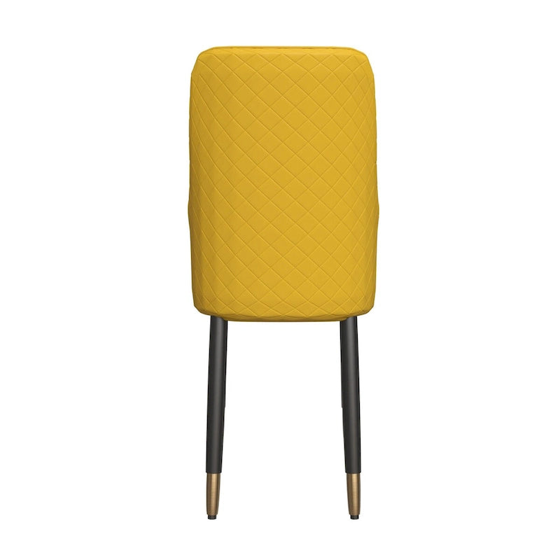 Silla de comedor – Asiento de tela/piel, patas de roble, varios colores, asiento individual
