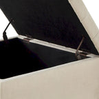 Puf otomano cuadrado de almacenamiento beige / gris oscuro / marrón / negro, con botones, reposapiés para 2 personas y mesa de centro