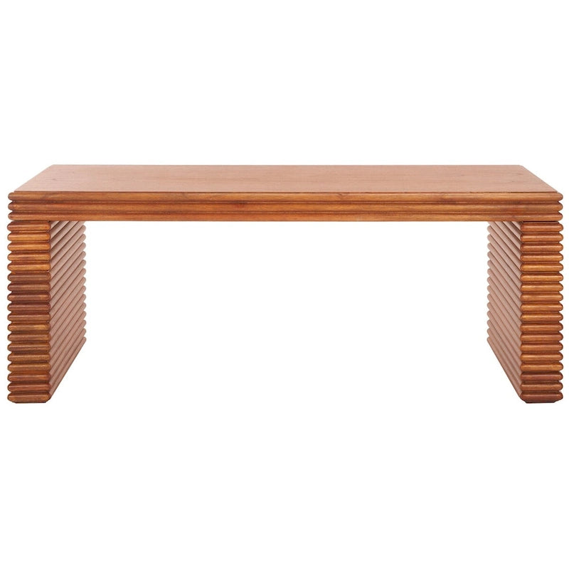 Mesa de centro natural y dorada, 1 pieza